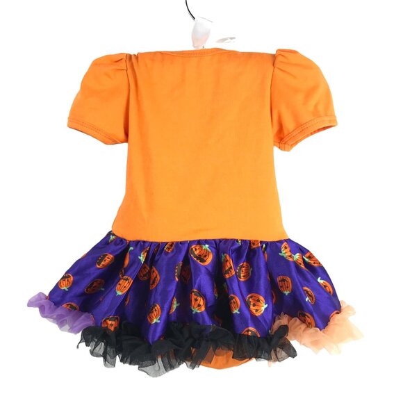 Baby Halloween Pumpkin One-Piece Costume Size Small 0-3 Months - Picture 2 of 7